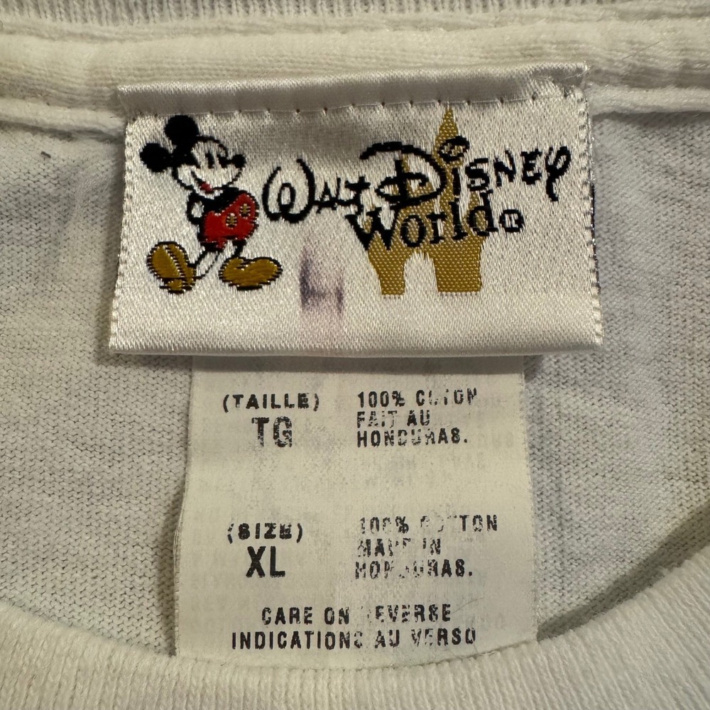 Walt Disney World Mickey Mouse Graphic T-Shirt White Mens XL Short Sleeve Cotton - Picture 4 of 7